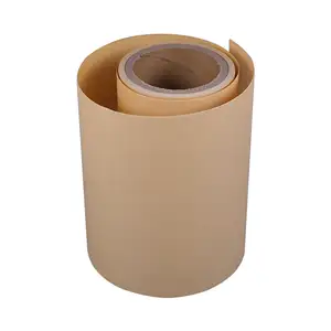 Rouleau de papier d'emballage kraft imperméable en silicone PE brun du fabricant