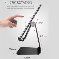 Support de téléphone portable et tablette en alliage d'aluminium réglable, prix usine, vente chaude