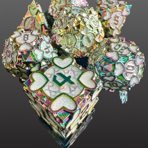 High Quality Customized Cool Iron Man <b>Dice</b> <b>Set</b> No MOQ Feeling China Supplier Game For RPG Tabletop Gaming - Product Image 5