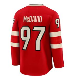 เสื้อฮอกกี้น้ำแข็งเย็บสีแดง ปี 2025 ทีมแคนาดาชาย หมายเลข 19 แมทธิว ทีคาชุค หมายเลข 97 คอนเนอร์ แมคเดวิด หมายเลข 29 แมค คินนอน - Product Image 4