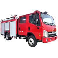 FOTON 2500L tangki air mesin api tangga Puma truk udara baru digunakan truk pemadam kebakaran untuk dijual