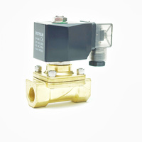 Katup Solenoid Hoyan PU-10 3/8in Orifice 10mm 10bar 2/2 Arah Tekanan Rendah untuk Udara, Oli, dan Air