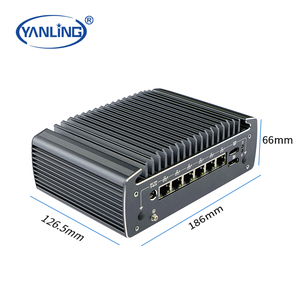 Yanling Fanless מיני מחשב i3/i5 10th IPC תעשייתי מחשב עם 2 * POE אופציונלי מיני תיבת מחשב עבור בקרה תעשייתית - Product Image 4