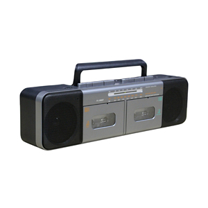 Lecteur de cassettes double rétro avec radio FM AM SW pour la maison et la voiture, fente pour carte USB TF, matériau plastique compact - Product Image 5