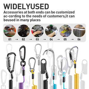 Nhà Máy Giá Minh Bạch Nhựa Màu Đỏ Công Cụ An Toàn Cuộn Dây Dây Buộc Với 2 <span class=keywords><strong>Clip</strong></span> - Product Image 5