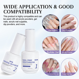 15ML Nail Dehydrator and Nail Primer TPO Hema Free Bonder Balancing PH Nail Prep Nail Base Coat Air Dry Nail Art Gel Wholesale - Product Image 5