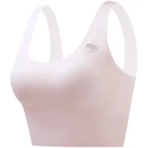 Customize Girl's Bra 5833# Teenage Bras For Girls Spandex Nylon Comfortable Quick Dry Breathable Seamless Underwear Girl's Bra