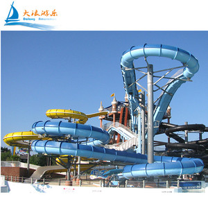 Tàu Lượn Sợi Thủy Tinh Đôi Phổ Biến Nhất Cho Công Viên Giải Trí Thương Mại Trượt Nước Cho Sân Chơi Ngoài Trời ISO9001:2008 - Product Image 5