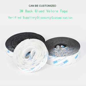 2021 좋은 품질의 나일론 소재 원단 3M9448A 후면 접착 후크 및 루프 테이프 20mm 25mm 50mm Klettband Adesivo 밴드 테이프 - Product Image 2