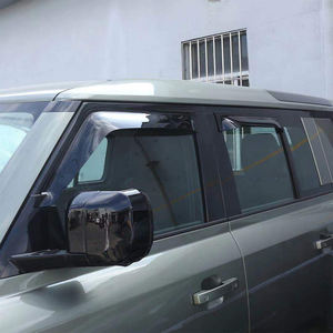 4 pièces Pare-soleil de fenêtre, déflecteurs de pluie, pare-soleil pour Land Rover <span class=keywords><strong>Defender</strong></span> 110 130 2020 Accessoires de voiture - Product Image 6