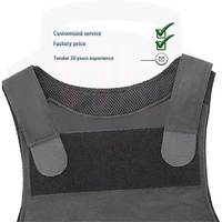 Gilet de sécurité tactique balistique de protection individuelle pour hommes, double coffre-fort personnalisé noir taille réglable dissimulable