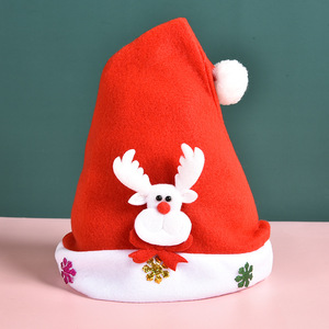 <span class=keywords><strong>Chapeau</strong></span> de bonhomme de neige de renne de père noël en peluche de luxe pour le sport de fête de costume de noël ou les événements de vacances de plage - Product Image 6
