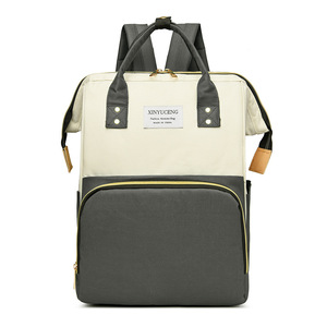 Hombro doble <span class=keywords><strong>de</strong></span> gran capacidad transfronteriza para mamá bolsa nueva mochila portátil para bebés al aire libre bolsas <span class=keywords><strong>de</strong></span> pañales al por mayor - Product Image 1