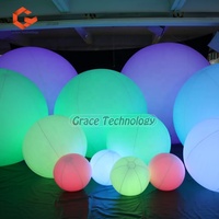 Ballons lumineux LED gonflables à vente chaude, ballons LED gonflables changeant de couleur avec télécommande pour la publicité extérieure