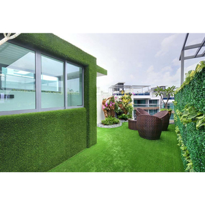 Campione gratuito recinzione decorazione della parete di erba artificiale <span class=keywords><strong>piante</strong></span> da <span class=keywords><strong>siepe</strong></span> di bosso per <span class=keywords><strong>balcone</strong></span> - Product Image 5