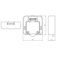 202 Saklar Kontak Lampu Lemari Kabinet, Tombol Tekan Normal Tertutup, Reset Otomatis, Saklar Batas CE 2A 250V