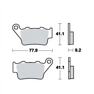 Pastiglie posteriori WRP Race per Husqvarna TE 250 02-13 nuove condizioni - Product Image 1