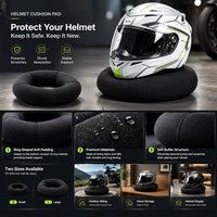 Support de casque de moto avec coussin en néoprène et anneau creux pour garage et exposition en magasin