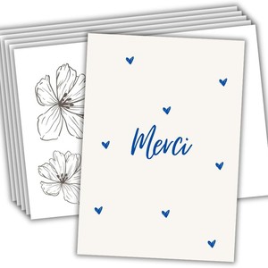 Cartes de Remerciement 1 Couleur Papier Rectangulaire Impression Numérique Vernissage Mat Style Simple Personnalisées pour Occasions Spéciales Autres - Product Image 1
