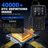 Escáner de Códigos de Error del Motor del Automóvil OBD V510, Herramienta de Diagnóstico Automotriz de Material ABS con Borrado de Códigos de Error y Probador de Voltaje