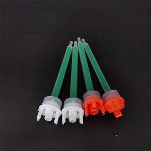 MFQ05-24 2K kartrid plastik campur ujung ganda jarum suntik 10:1 dua bagian akrilik Cartridge perekat empat tingkat nozel campuran statis - Product Image 1