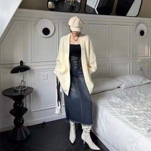 Mulheres cortadas camisolas <span class=keywords><strong>Cardigan</strong></span> camisola curta V Neck manga comprida Mulheres fino malha <span class=keywords><strong>Cardigan</strong></span> 9801 # - Product Image 5