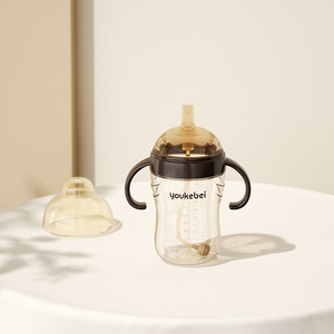 <span class=keywords><strong>Biberon</strong></span> pour bébé en silicone anti-chute avec logo personnalisé, large ouverture, en PP sans BPA, pour lait et eau - Product Image 5