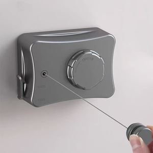 <b>Retractable</b> <b>Clothesline</b> Steel Wire Wall Mounted Indoor Drying Line For Balcony Bathroom Dormitory - Product Image 1