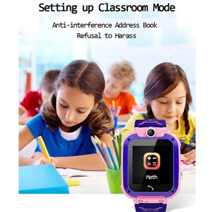 Q12 Kinder-Smartwatch 2G-Netzwerk SIM-Karten-Telefonuhr LBS-Tracking SOS-Anruf Kamera Wasserdichte Smartwatch für Jungen und Mädchen - Product Image 1