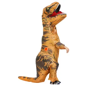 Fantasia inflável de dinossauro para crianças, para meninos e meninas, traje inflável de festa de natal, fantasias para inflar