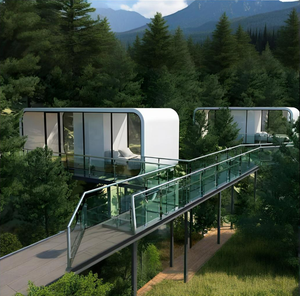 KT biệt thự prefab Modular Apple cabin cho khách sạn nhà làm từ container Nhà ngủ container nhà cho khách sạn - Product Image 5