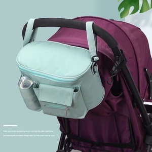 Organizador de Cochecito para Bebé, Bolsas de Viaje para Mamá, Accesorios Impermeables para Biberones, Bolsas Multifuncionales de un Solo Hombro para Pañales y Cochecito - Product Image 2