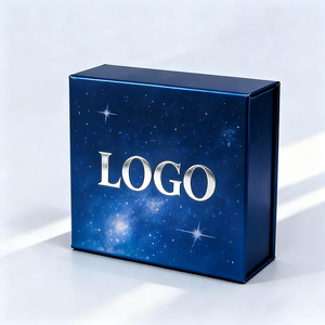 Boîte cadeau en carton rigide écologique haut de gamme avec logo personnalisé, doublure en éponge, design gaufré, fermeture magnétique pour emballage cosmétique - Product Image 3