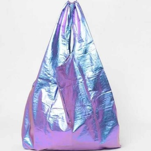 Sac à provisions écologique pliable pied de poule en métal sac de rangement rétractable portable pour femme - Product Image 3