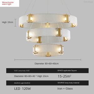 Premium Feeling Ice Crackle Hotel Restaurant Bar LED Pendant Light Black Elegant Living Room Office Iron Dimmable Middle Long - Product Image 5