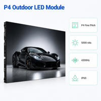 Módulo de Pantalla LED P4 para Exteriores con Certificación CCC CQC, Pantalla LED SMD1921 de Alta Calidad, Panel de 320x160 mm para Estadios