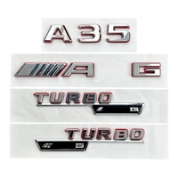Autocollant 3D ABS pour aileron arrière W176, W177, A45, A45S, A35, lettrage bicolore