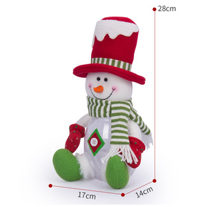Santa Claus Snowman <b>Christmas</b> Candy <b>Box</b> Plush Toy Decorative Ornaments for Gift Storage and Home Decor - Product Image 4