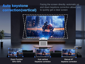 Projecteur à ultra courte focale Magcubic HY450NTV LCD LED, licence officielle <span class=keywords><strong>Netflix</strong></span>, résolution native 1080p, cinéma maison, bureau, extérieur - Product Image 5