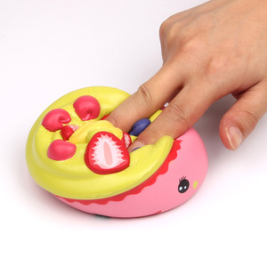 Pu Foam Cupcake <b>Squishy</b> Toy For Kids 2 4 Years Unisex Fidget Toy With Strawberry Blueberry Design - Product Image 2