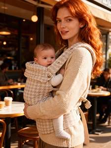 Porte-Bébé Écharpe Ergonomique 4-en-1 en Lin Réglable, Nouvelle Arrivée 2025, Multi-Fonction pour <span class=keywords><strong>Nourrisson</strong></span> et Tout-Petit - Product Image 4