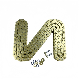 Chaîne dorée pour moto 420 428 428H 520 - Product Image 2