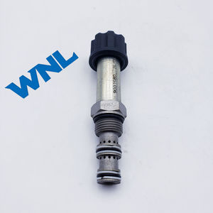9001980 Bobine de vanne solénoïde à cartouche hydraulique compatible avec les excavatrices R215-7 R225-7 Doosan DH225-7 pour le verrouillage de sécurité du pilote et le déplacement - Product Image 1