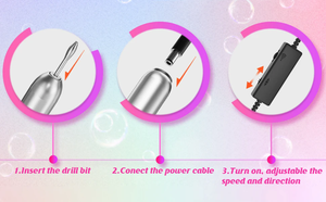 Mini Taladro Eléctrico Profesional para Uñas con Conexión USB, Kit de Herramientas para Manicura y Pedicura, Pulido y Modelado, Portátil para el Hogar o Salón - Product Image 4