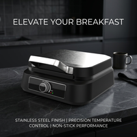 Machine à gaufres électrique belge antiadhésive personnalisée avec logo OEM pour la maison et la cuisine