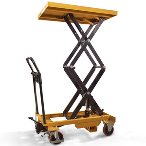 Mini chariot de <span class=keywords><strong>table</strong></span> élévatrice à ciseaux hydrauliques 4M Plate-forme mobile manuelle de tables élévatrices - Product Image 5