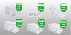 Baterai penyimpanan energi baterai Gel surya baterai timbal asam 12V 100AH 120AH 150Ah 200ah 250AH 3 tahun baterai Gel siklus dalam CE/ISO - Product Image 5