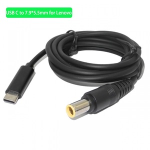 Câble d'<span class=keywords><strong>alimentation</strong></span> USB C vers DC à 90 degrés, câble de charge USB C vers prise DC pour Lenovo Dell, câble de chargeur d'ordinateur <span class=keywords><strong>portable</strong></span> USB C vers DC avec déclencheur PD - Product Image 3