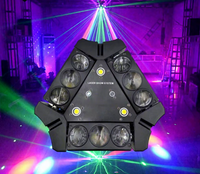 9 x 120W RGB 4-en-1 Spider Moving Head LED Light DMX512 Control 9-Eye DJ Performances Professional Hotel Stage Lighting