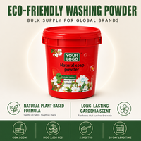 AURAO Lessive en Poudre Parfum Gardénia Détergent Végétal 2,5 KG en Pot Soin des Vêtements Fournisseur OEM ODM
